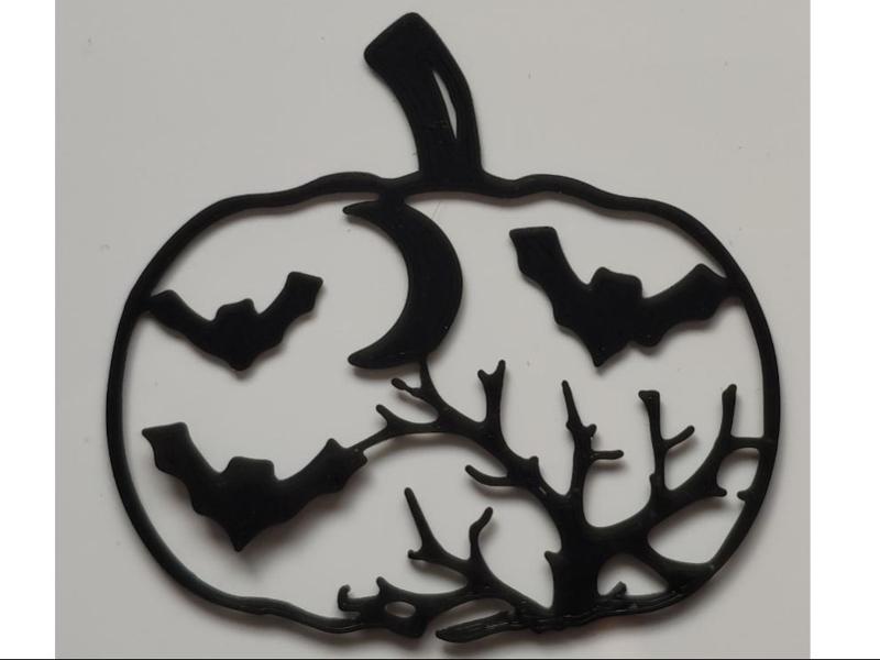 Halloween decoration - pumpkin sticker