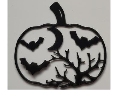 Halloween decoration - pumpkin sticker