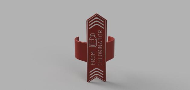 Pool Plumbing Tags - "From Chlorinator"