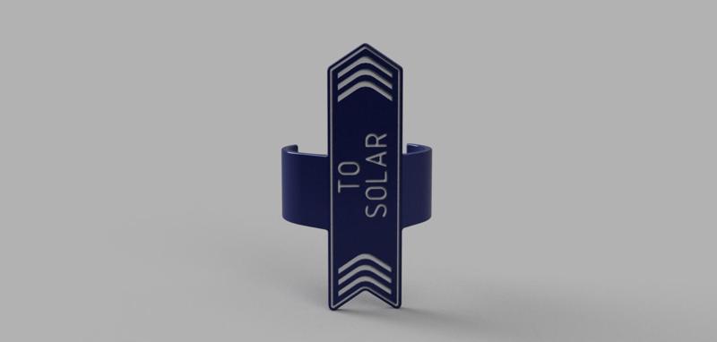 Pool Plumbing Tags - "To Solar"