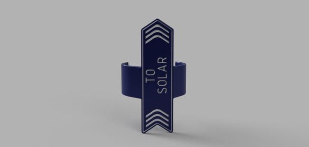 Pool Plumbing Tags - "To Solar"