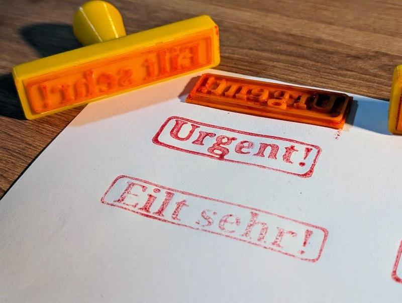 Urgent stamp / Rush stamp / Urgent office stamp / Express office stamp