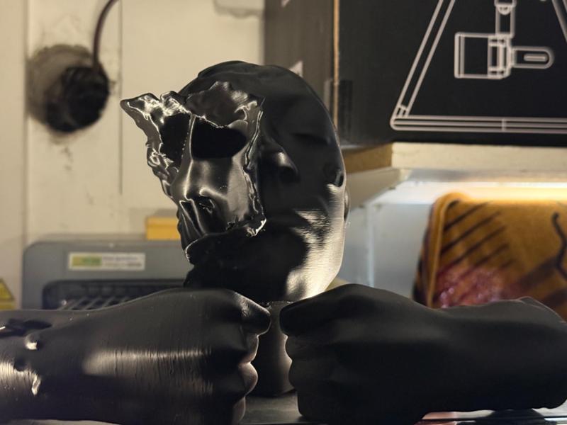 Statue skull Hellfest