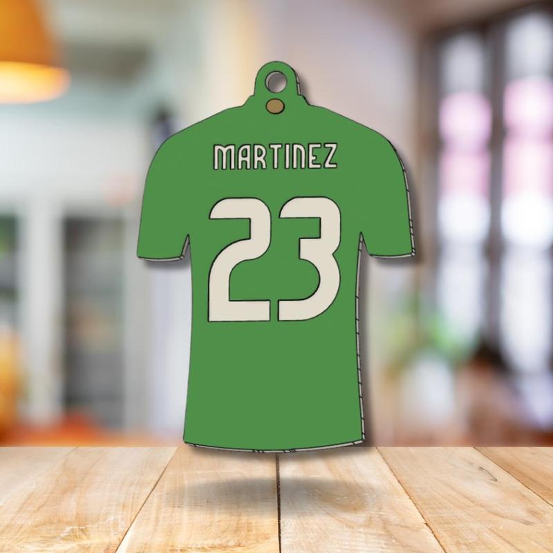 Martinez Drawing T-Shirt Keychain Argentina National Soccer Team