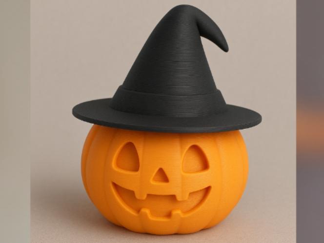 Halloween Pumpkin with Hat