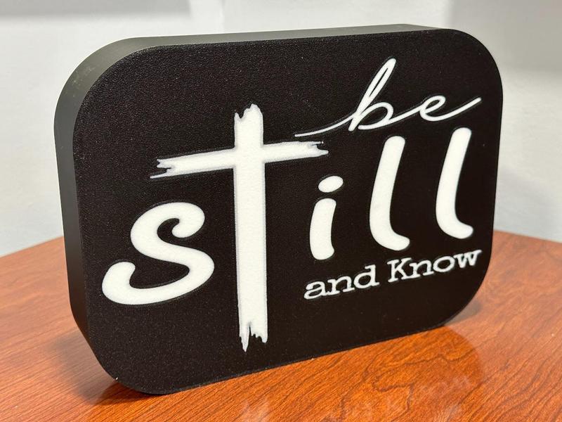 Be Still and Know - Motivational Lightbox