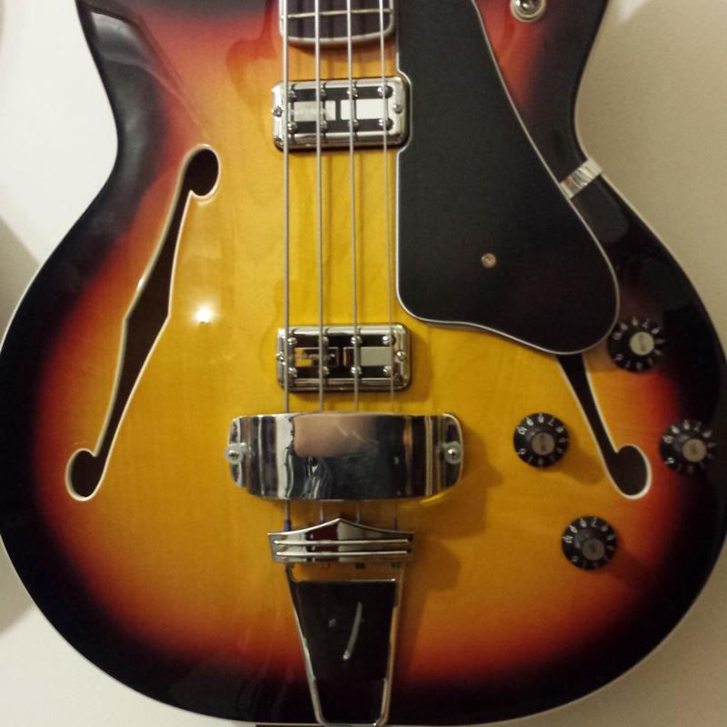 Adapter to mount jazz bass pickup shield on fender coronado bass ii (modern player reissue)