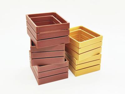 Wooden box ornament