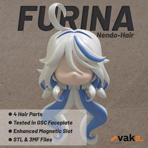 Furina Genshin Impact Custom Nendoroid Hair 3D Printable File
