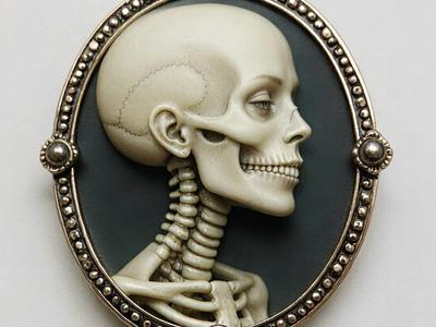 Gothic Brooch | Skelton