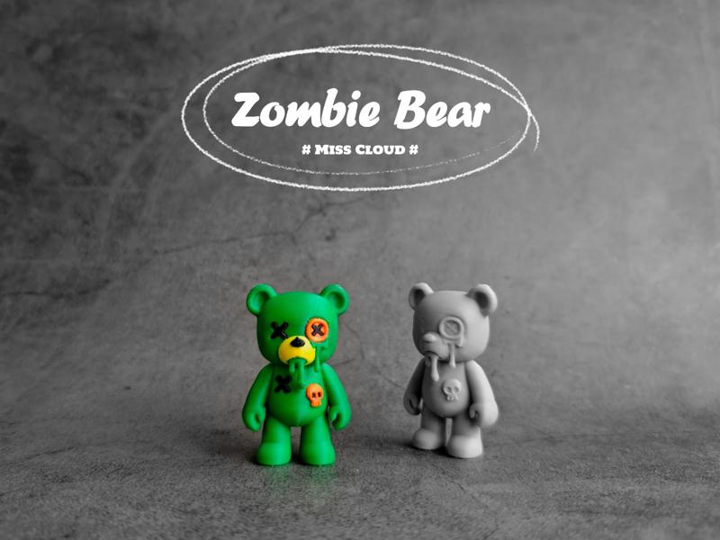 Zombie Bear Office Decor (AMS and Single-Color Versions)