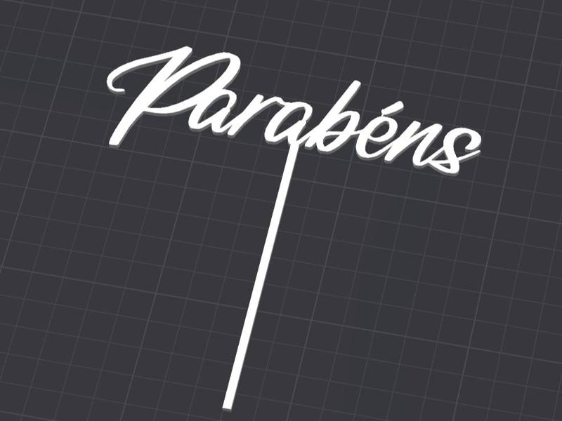 Parabens - Birthday Cake Topper