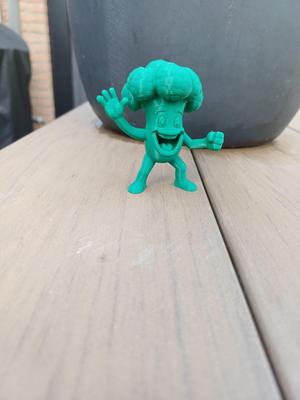 Happy Broccoli Figurine – Funny Vegetable Character