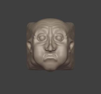 Old Bald Man Face Keycap