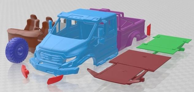 GAZ Vepr Next Double Cab Pickup Truck 2017 Printable