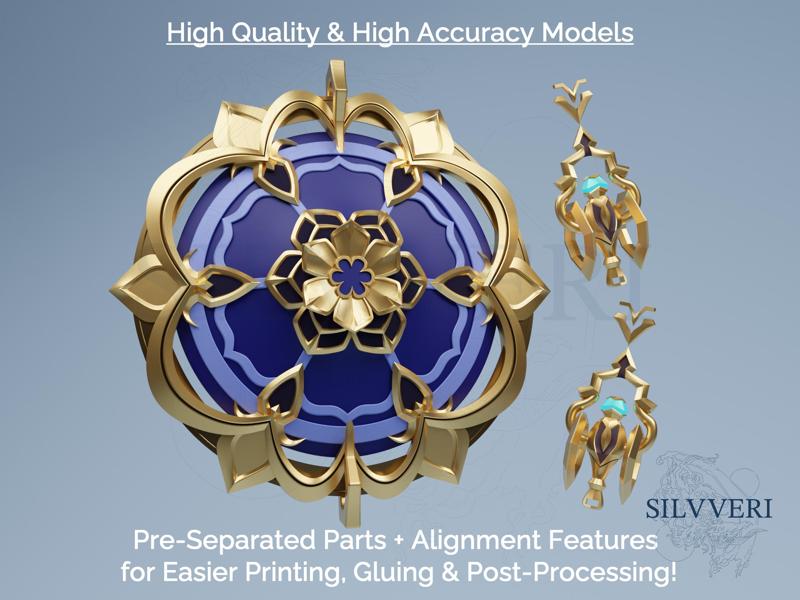 Wanderer Hat for Cosplay - Genshin Impact - Instant Download STL Files for 3D Printing