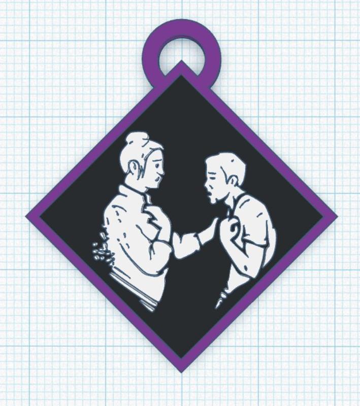 Keychain Dead By Daylight - Solidarity