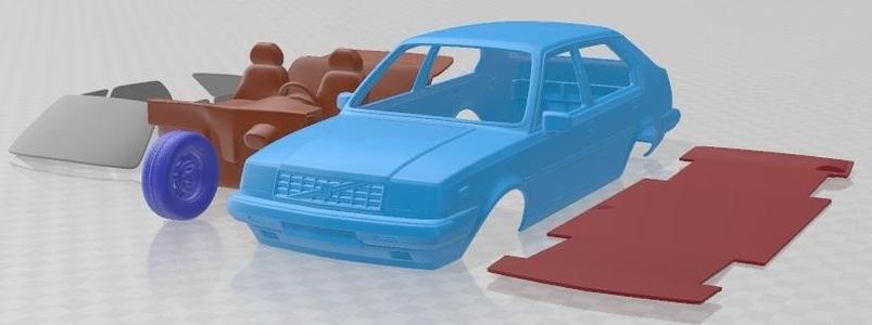 Volvo 345 5 Door 1980 Printable Car