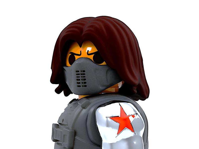 Playmobil Winter Soldier Hair