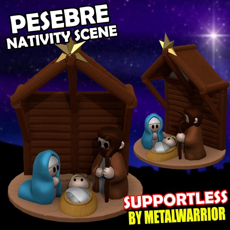 Nativity Scene - Christmas Nativity Scene ( Supportless )