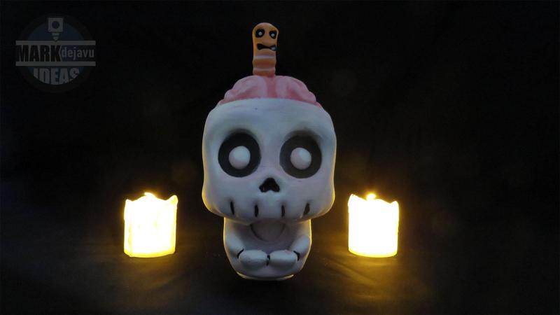 ZOMBIE SKULL CANDY BOWL