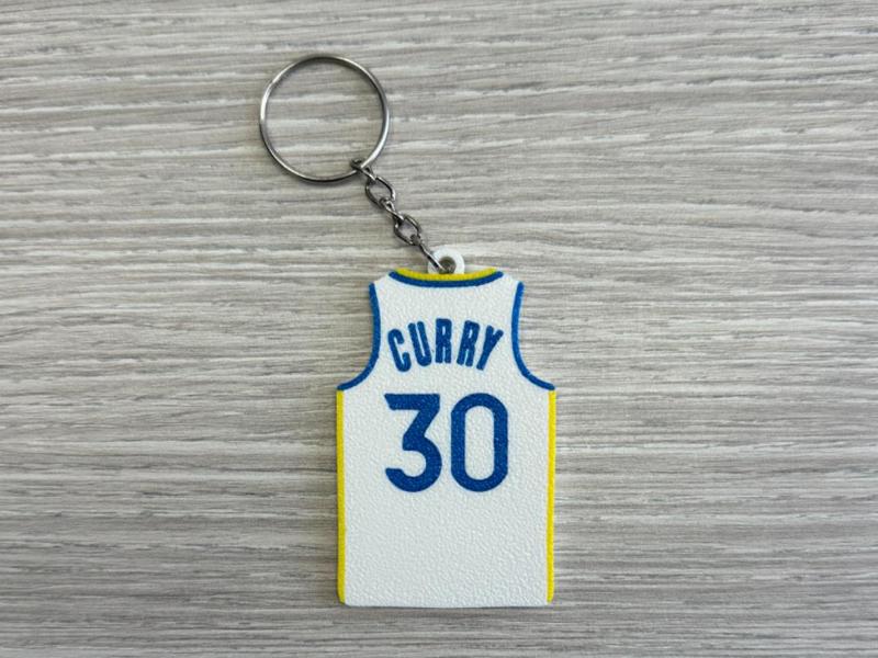 Steph Curry Jersey Keychain -Golden State Warriors
