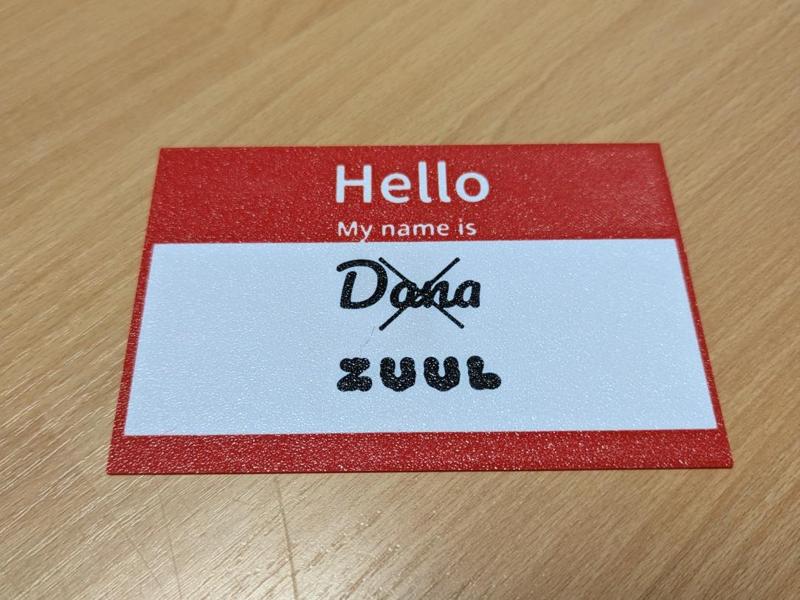 Dana/Zuul Nametag - Ghostbusters