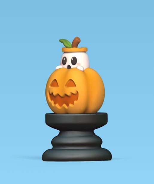 Halloween Chess - Ghost Pumpkin
