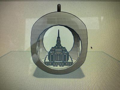 Ogden Temple Ornament, No supports