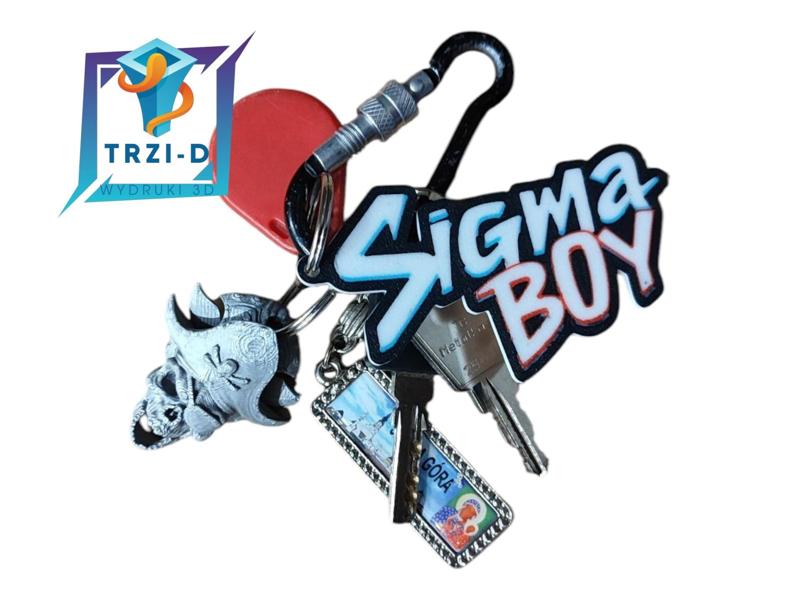Sigma Boy - keychain & backpack
