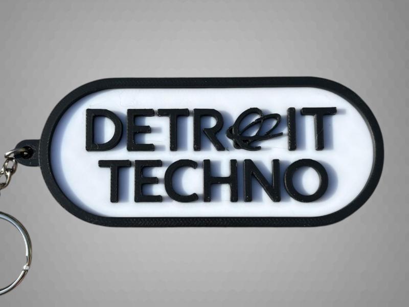 Detroit Techno Keychain