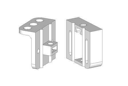 Precisely adjustable BLTouch mount adapter