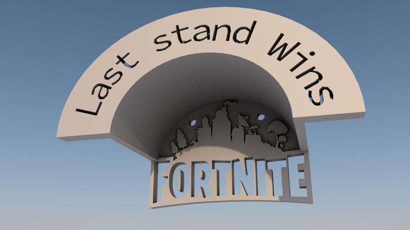 Fortnite Gaming Headset Wallmount - 3D Model for True Fans!