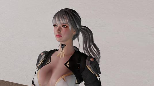 Bunny Ultra Sit Pose Albion academy cadet hair style:First Descendant Miniature