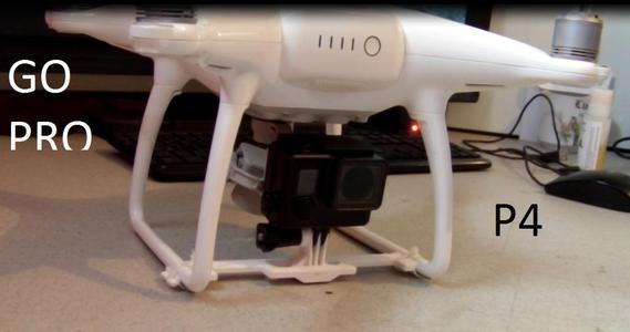 go pro mount for phantom 4