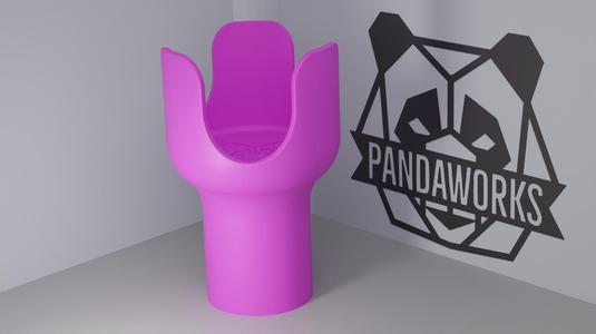 Car Cupholder Extension V2 for 46oz YETI, Stanley, Frank Green – Fits 70mm Car Cupholders | 3D Printable STL by PandaWorks