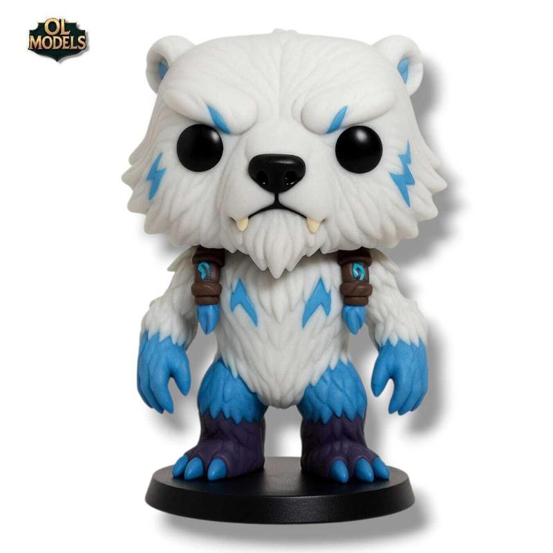 Volibear Chibi Figure League of Legends 3D Model