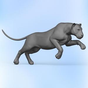 Jumping Lioness