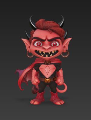 chibi demon warrior 6