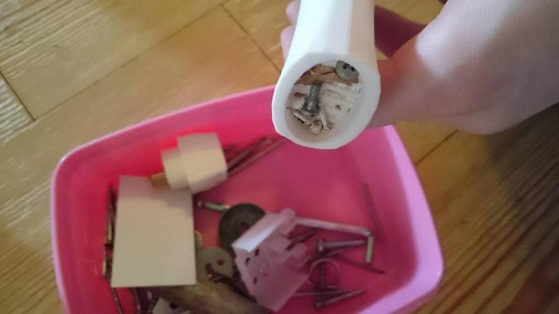 Vacuum Tool/Nozzle for cleaning screw boxes, drawers etc. 