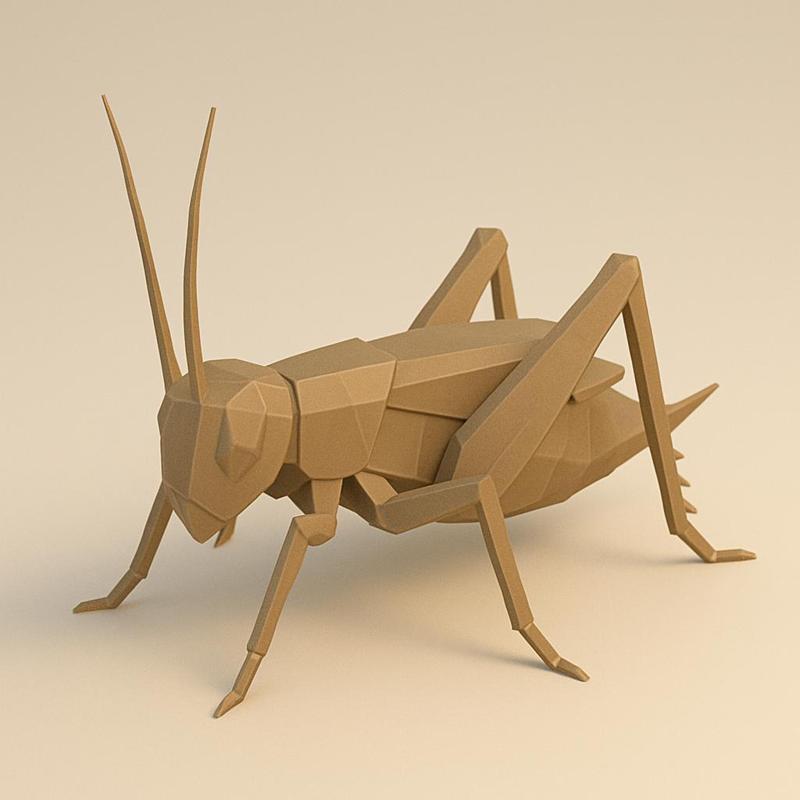 Low Poly Cricket