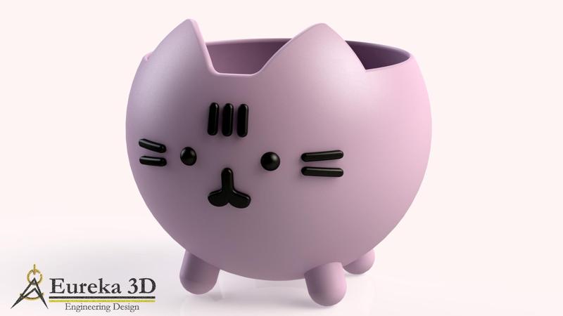 CUTE CAT POT 2