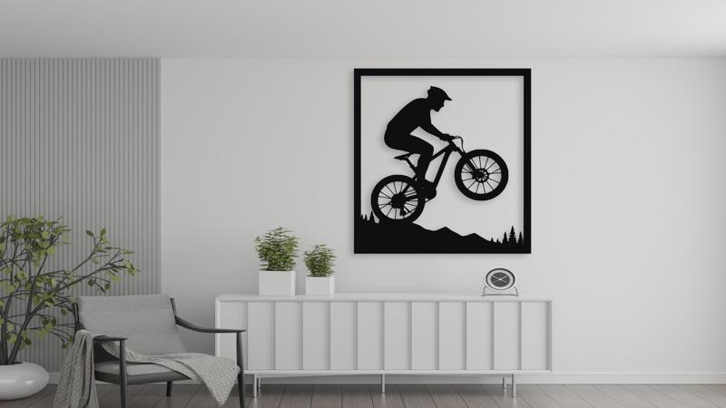 Mountain Bike Wall Decor Art