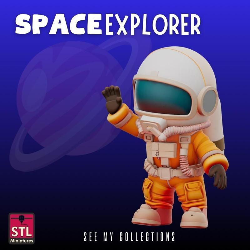 Cute Astronaut STL – Cartoon-Style Space Explorer