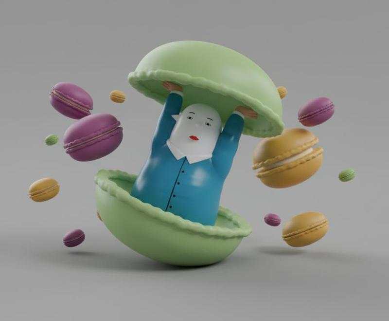 kotori bird macarron (Life Lessons with Uramichi Oniisan) anime