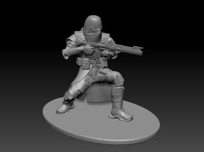 star wars 3d printable clone Galactic Marine Pose 1