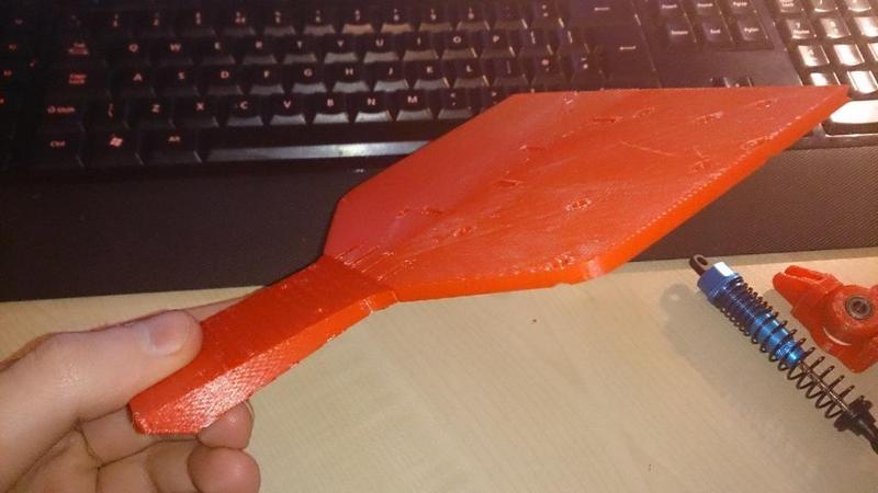 OpenRC Truggy front chassis in 3 parts