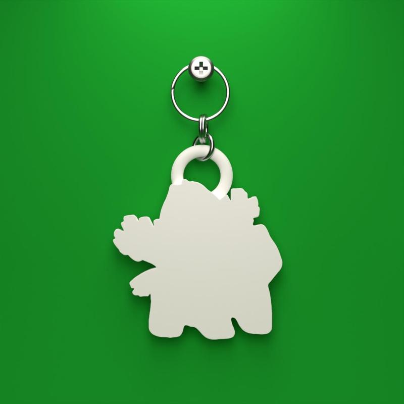 Ivysaur Silhouette Keychain