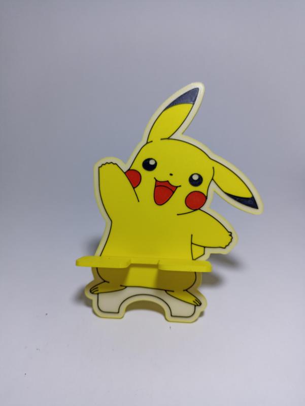 pikachu-inspired cell phone holder