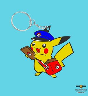 Pikachu Pokemon Center Keychain